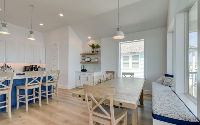 Modern Galveston Vacation Rental: Steps to Beach!