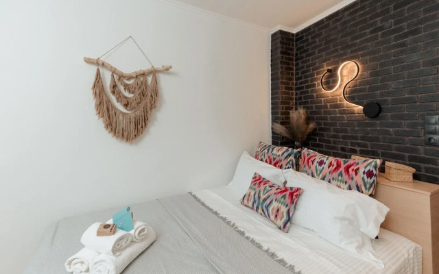 Sea View Studio With a Barbecue Area on the Terrace of the Building a Smart TV