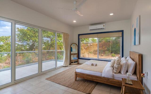 SaffronStays Kaia Waters by Kosha Villas, Pawna - Greek style villa with panoramic view of Pawna lake