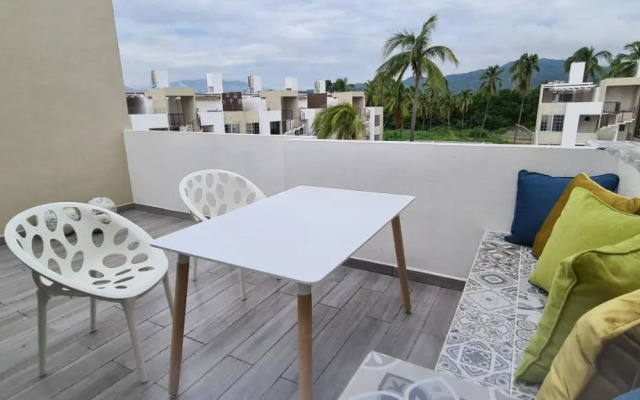Moderno depa con terraza y vista extraordinaria