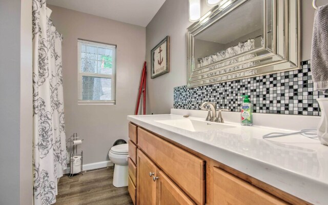 Lakefront Rocky Mount Escape w/ Dock & Grill!