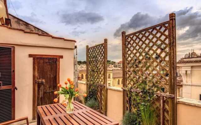 Attic terrace with St Peter's Dome View