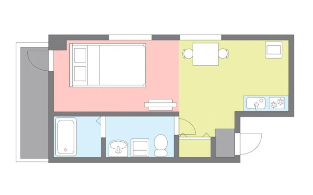 Yakuin apartment