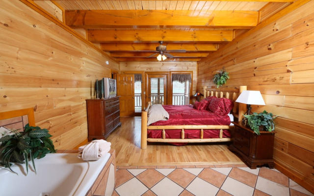 Smoky Mountain Cinema 6 Br cabin by RedAwning