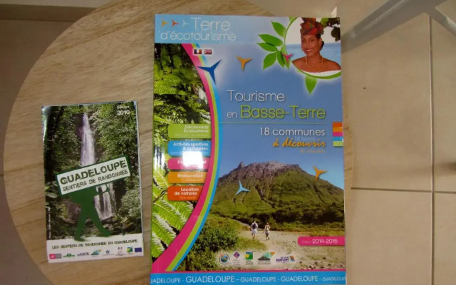 Or bleu-Bungalow volcan Soufriere-Vue sur mer
