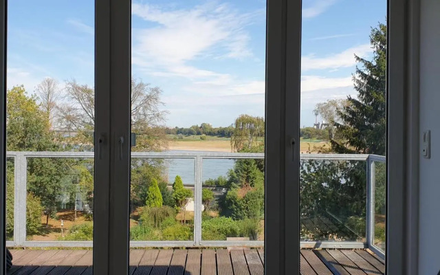 Somnar Panoramaloft mit Hästens Betten - Rheinblick 150qm