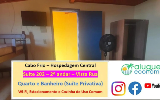 Cabo Frio - Hospedagem Central - Aluguel Economico