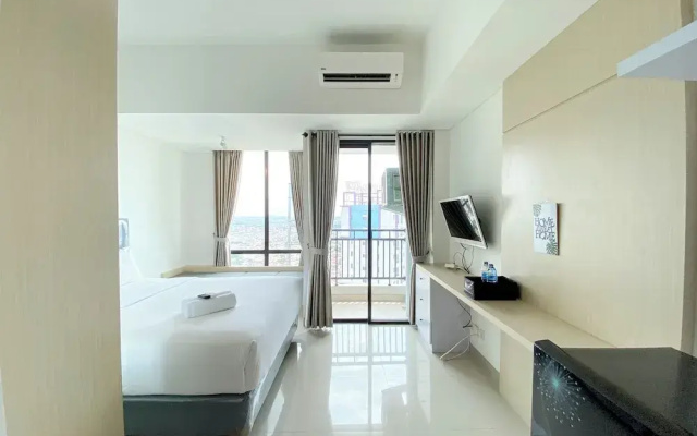 White Toned Style Studio At Lrt City Bekasi Apartment