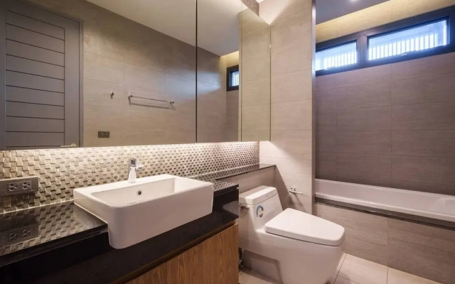 Monochrome designer pool Villa
