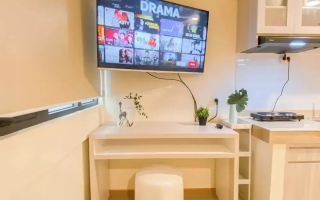 Minimalist Warm Beige Studio At Meikarta Apartment