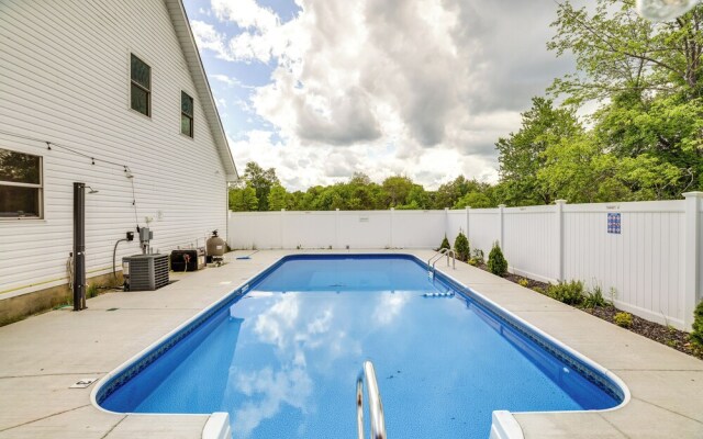 Game Room + Fire Pit: Poconos Family Getaway