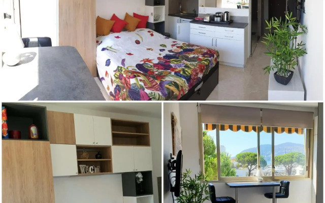 Garden and beach sea view apartment Cannes