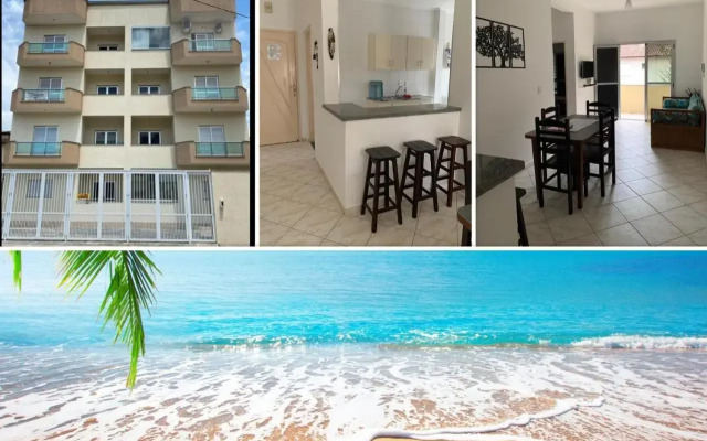 Apto c/2 quartos sendo uma suíte c/ar e 2banheiros
