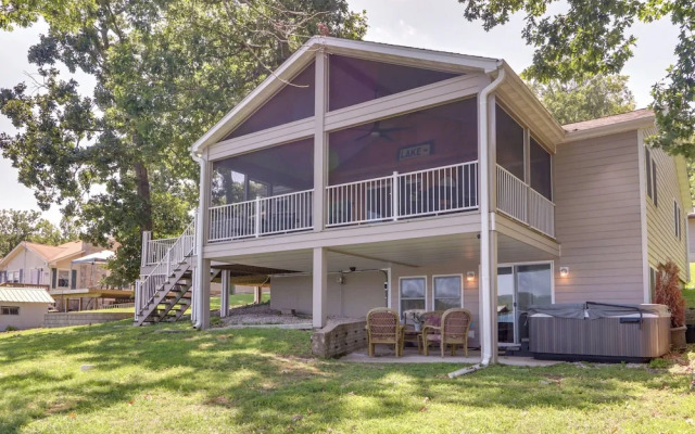 Dock & Hot Tub: Lakefront Camdenton Haven!