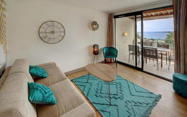 IMMOGROOM - 2 Rooms sea view - Renovated - Pool - Terrace - Parking - AC