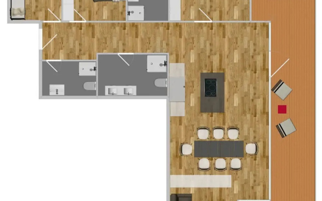 Luxus Penthouse Zentral