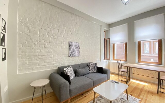 Flat With Balcony Near Flower Passage in Beyoglu