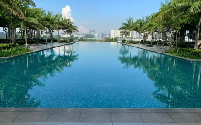 Closeup Pool View Romantic Couples Holiday 12