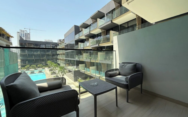 Manzil-1BR in JVC with Pool View