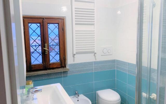 In the Clouds over Trastevere, penthouse studio
