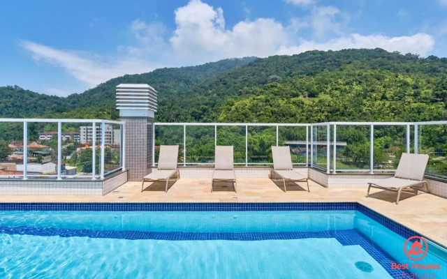 BH46: AR PISCINA E VARANDA GOURMET - 250m DA PRAIA