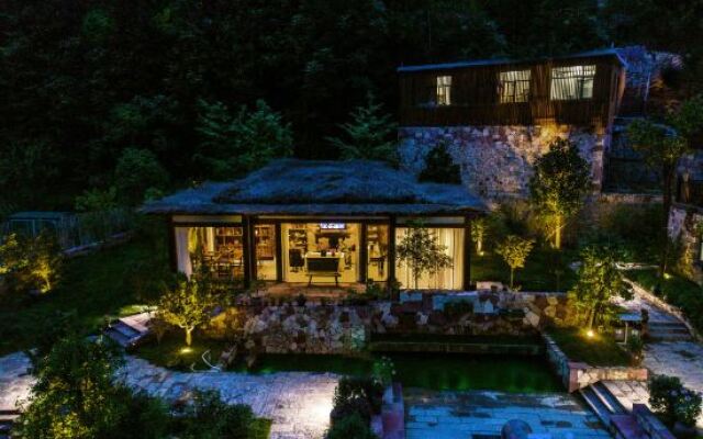 Forest homestay at sunrise