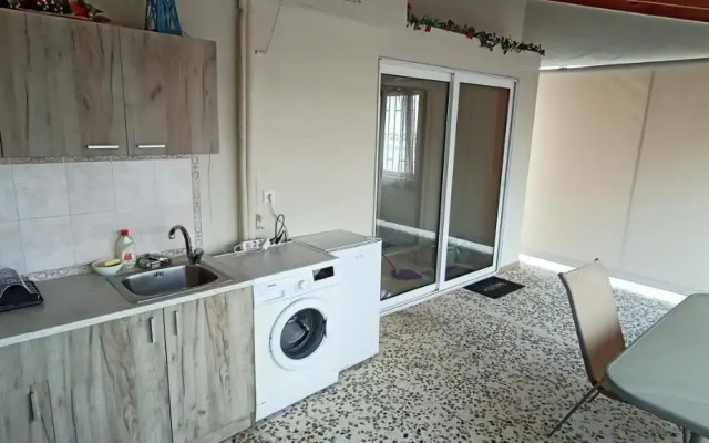 5th floor studio with views and a huge balcony