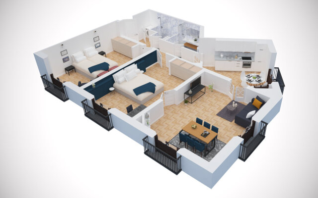 Palau in Barcelona with 2 bedrooms and 2 bathrooms