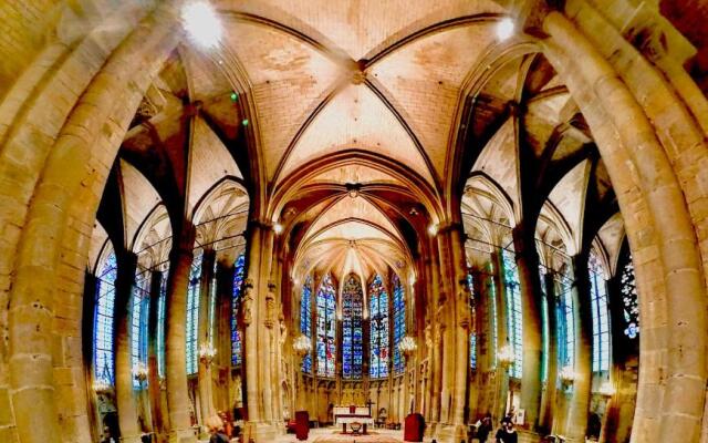 CARCASSONNE HISTORIC DUPLEX 4 star air conditioned APARTEMENT d`ÉGLANTINE