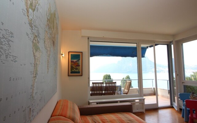 Lugano Blue Marine On Lake Shore