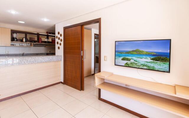 [KaririBeach319A] Flat 1q com vista maravilhosa