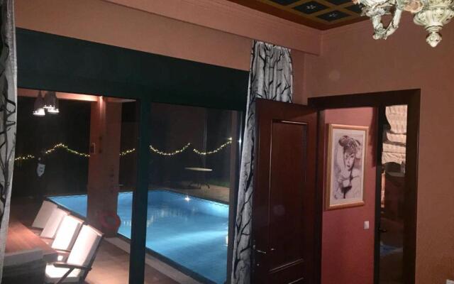 4-seasons pool villa near Meteora