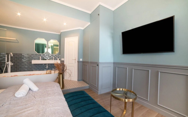 The Parisian Blue Eiffel Tower