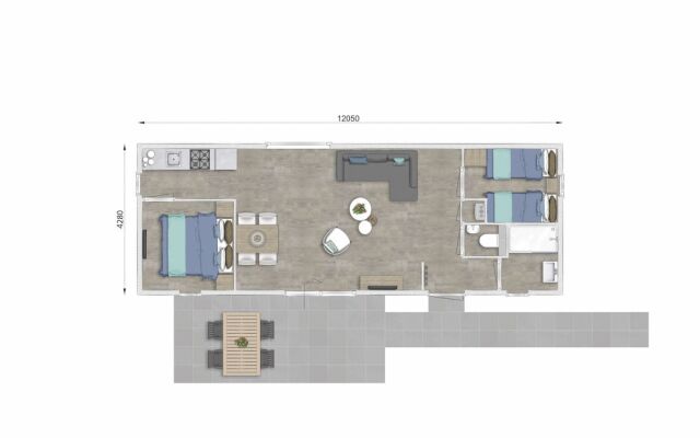 Modern Lodge With Combi-microwave, Beach at 500 m