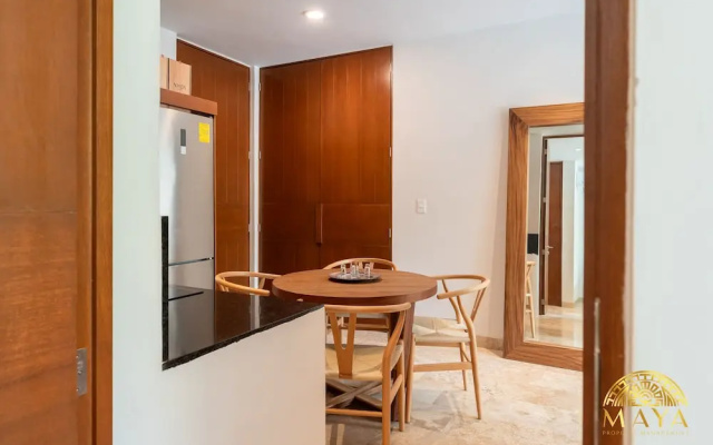NHOA 107A Lux 2BR Condo Pool access in Aldea Zama