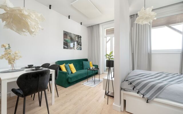White Studio With Balcony by Renters