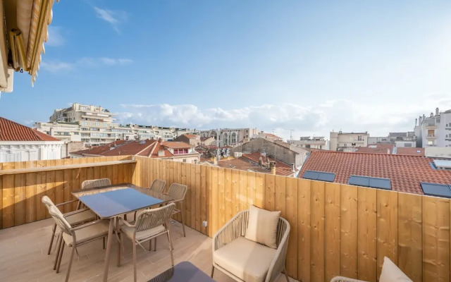 Beautiful Flat With Terrace - Carre D'or Cannes