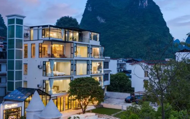 Orange white Vacation Homestay