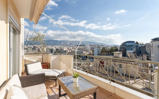Penthouse w Acropolis View & Parking