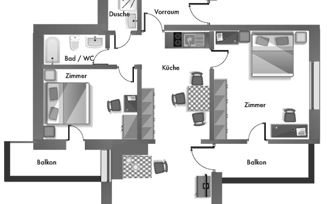 Appartement Kristall