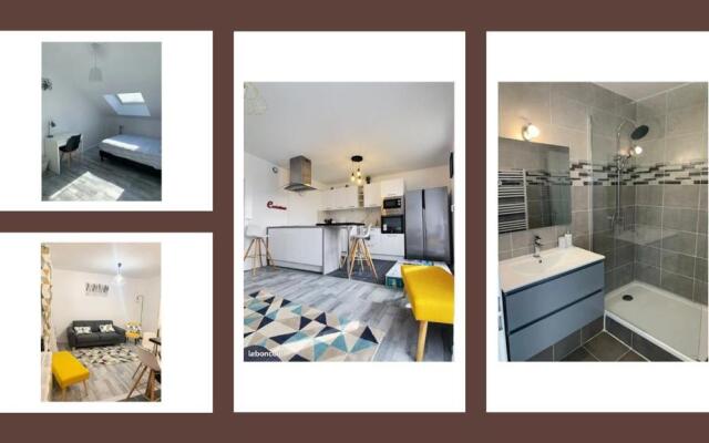 Appart 6 à 8 personnes proche centre parking gratuit