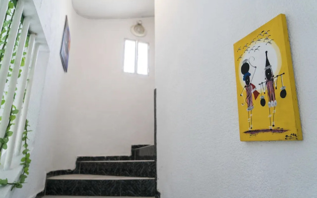 Blue And White House