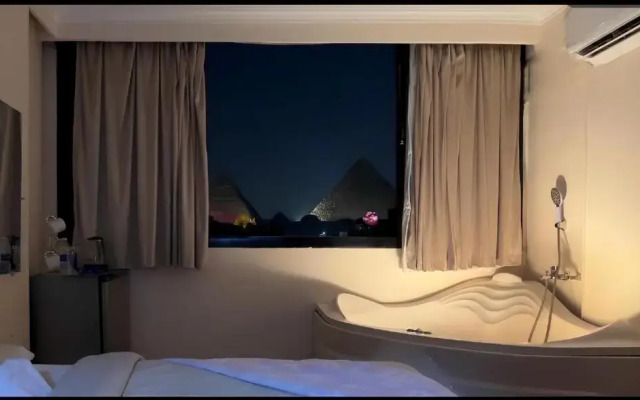 Middle East pyramids view