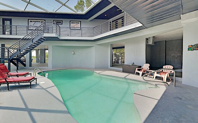 Beautiful River W/ Private Pool, Dock & Beach 3 Bedroom Home