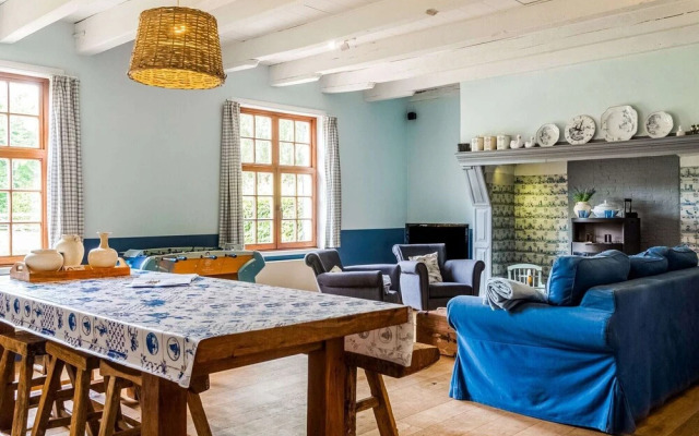 Historic Farmhouse Middle of Polder Landscape
