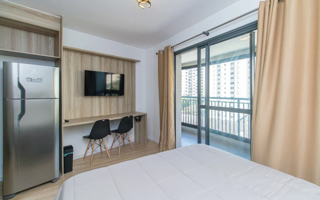 Studio com Varanda e Academia pr Ximo ao Metr