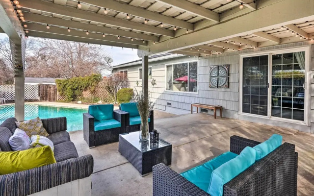 1 Mi to Main Street Sutter Creek: Poolside Oasis!