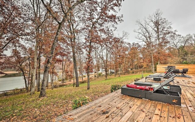 Lakefront Rogers Getaway w/ Hot Tub & Deck!