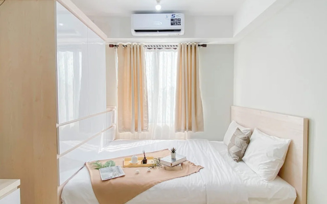 Warm Neutral Studio Room At Meikarta Apartment
