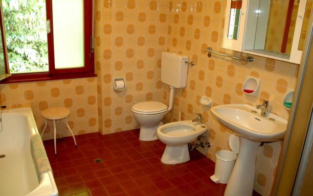 Apartment in Levico Terme With Balcony, Garden, Fireplace